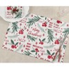 Saro Lifestyle Holly Christmas Cotton Placemats (Set of 4) - image 4 of 4