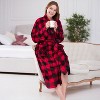 PAVILIA Womens Robe Fleece Plush Soft, Fluffy Fuzzy Cozy Warm Lightweight Bathrobe, Shower Spa House Long - 4 of 4