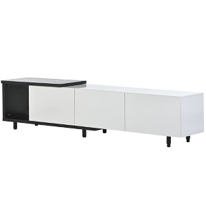 Dexmalle Modern Stylish ExtendableTV Stand TV Cabinet for 80+inch TV - 1 of 4