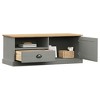 vidaXL VIGO TV Stand Entertainment Center with Storage Drawer Solid Wood Pine - 3 of 4