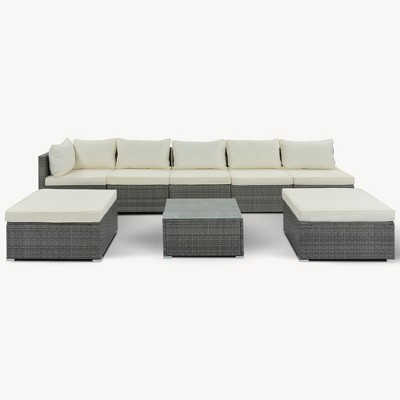 YOOCOZZ 8-Piece Patio Conversation Set with Cushions