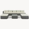 VisioGear 8-Pieces Outdoor Patio Furniture Sets, Garden Conversation Sofa Set, Single Sofa Combinable, Gray & Beige, 111.8"*29.5"*25.6" - 2 of 4