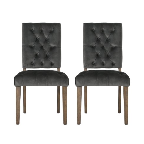 Charcoal 2025 velvet chair