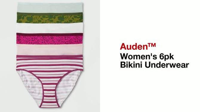 Women's 6pk Bikini Underwear - Auden™, 2 of 4, play video