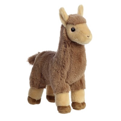 Eco-Friendly Medium Brown Llama Plush with Recycled Materials