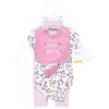 Hudson Baby Infant Girl Cotton Layette Set, Floral Sweetheart - 2 of 4
