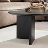 NicBex Mdern Oval Coffee Table for Living Room,Small End Table with Sturdy Pedestal,Living Room Furniture - 4 of 4