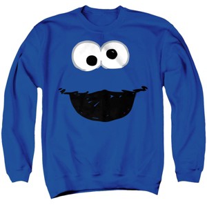 Sesame Street Cookie Monster Crayon Sketch Adult Crewneck Sweatshirt - 1 of 4