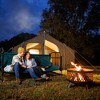 Disc-O-Bed Extra Large Outdoor Convertible 2 Person Bench and Double Camping Cot Portable Bed for Adults, Green - 3 of 4