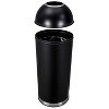 65L/17 Gallon Heavy Duty Stainless Steel Tall Commercial/Kitchen Trash Can, Round Open Top Waste Bin for Indoor - 3 of 4