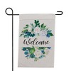 Northlight Mixed Florals "Welcome" Spring Outdoor Garden Flag 18" x 12.5" - 2 of 4