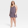 Women's Luxury Collection Shadow Striped Satin Pajama Chemise - Auden™ - 3 of 3