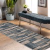 Modern Farmhouse Wide Striped Indoor Runner or Area Rug by Blue Nile Mills - 2 of 4