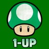 Men's Nintendo Retro 1-Up Green Mushroom T-Shirt - 2 of 4