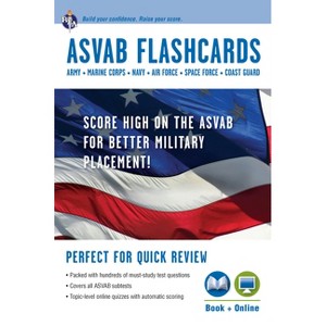 ASVAB Flashcard Book - (Military (ASVAB) Test Preparation) by  Editors of Rea & Lisa Drucker (Paperback) - 1 of 1