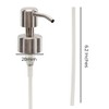 Cornucopia Brands Stainless Steel Replacement Lotion Pump Parts 6pk; Silver Soap Dispenser Tops, 8oz / 16oz Boston Round 28/400 Neck - 3 of 4