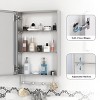 Racxily Medicine Cabinet with Mirror, Wall Mounted Bathroom Storage with Adjustable Shelves & Aluminum Frame - 3 of 4