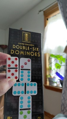 Cardinal Double Nine Colour Dot Dominoes - Domino In Latta Da Collezione, Gioco Da Tavolo