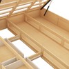 PAGED Modern Wooden Hydraulic Storage Bed, Full Size Bed Frame with 2 Drawers and LED Light, Platform Bed for Bedroom, No Box Spring Needed - 4 of 4