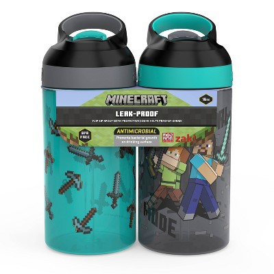 Image of Minecraft 16oz 2pk Atlantic Water Bottles - Zak Designs