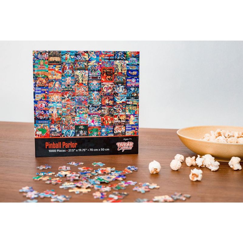 Toynk Pinball Parlor Retro Arcade Puzzle | 1000 Piece Jigsaw Puzzle, 3 of 8