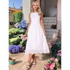 INSPIRE CHIC Women's Summer Sleeveless A Line Midi Cotton Crewneck Casual Tank Dress - 2 of 4