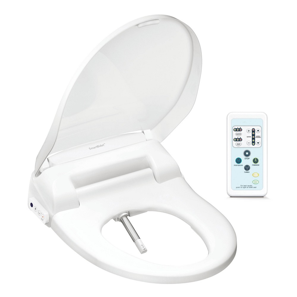 SB-100R Electric Bidet Toilet Seat for Elongated Toilets White - SmartBidet, Pick Up in the cage.