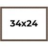PosterPalooza | Elegant Brown Picture Frame - UV Acrylic, Backing Board, Hanging Hardware Included - 2 of 4