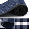 PiccoCasa Cotton Classic Gingham Pattern High-Density Woven Floor Mats - 4 of 4