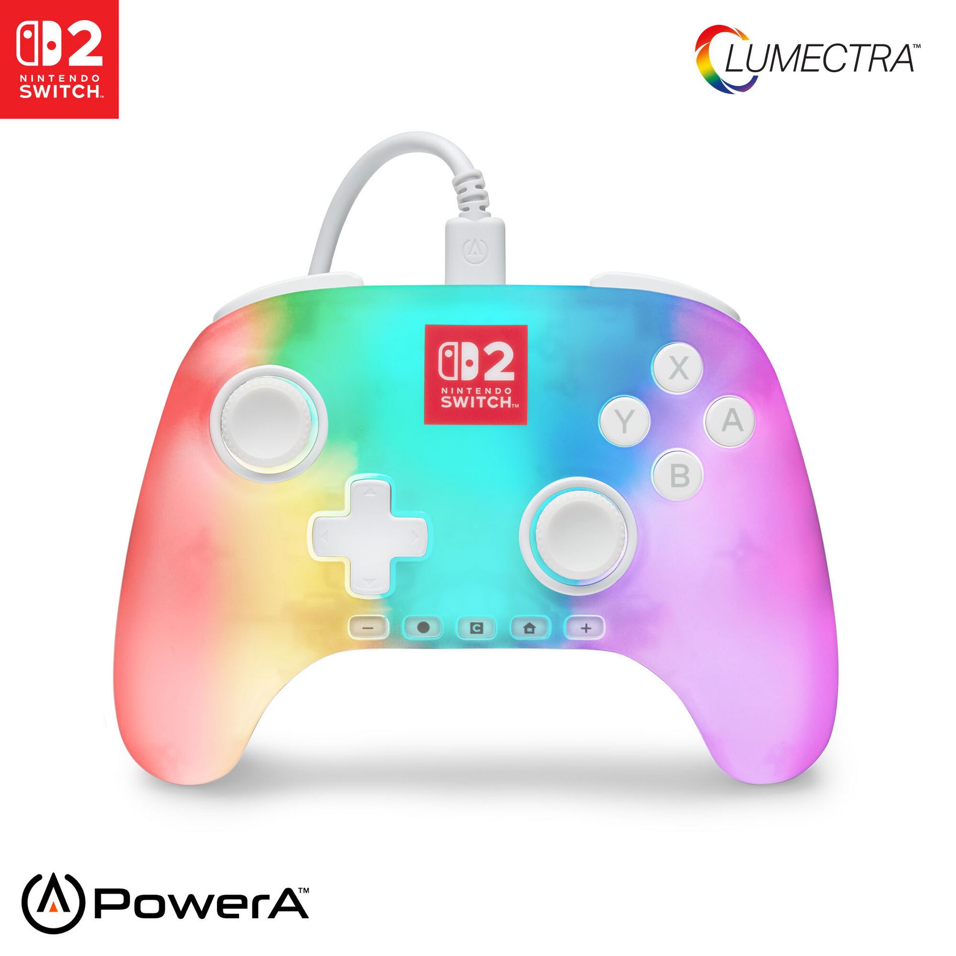 Advantage Wired Controller for Nintendo Switch 2 - Lumectra: USB Connection, Nintendo Licensed
