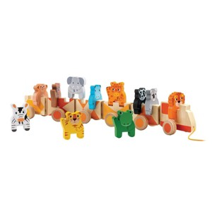 Djeco Trainimo Wooden Train and Jungle Animals - 1 of 4