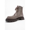 Mina - Taupe Genuine Leather Combat Boot (Women) | Forever & Always Shoes - 4 of 4