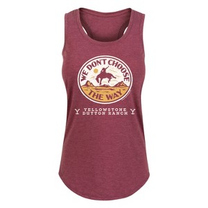 Women's - Yellowstone - We Don't Choose The Way Graphic Racerback Tank - 1 of 4