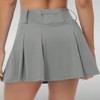 Clotth Women’s Mid Waisted Pleated Tennis Skirt with Pockets - 2-in-1 Athletic Skort,Soft Stretch Fabric for Golf,Running,Yoga & Casual Wear - 4 of 4