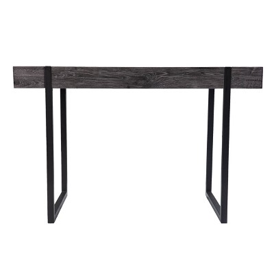 Santque Small Space Desk Black Oak - Aiden Lane