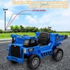 Remote-controlled children's ride-on tipper truck, dual-speed motor, tilting cargo box, toy bucket, outdoor construction fun, suitable for children. - 4 of 4