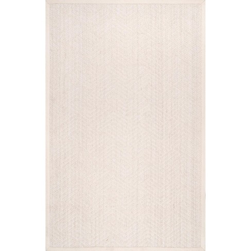 Nuloom Natural Textured Suzanne Area Rug, 9' X 12', Cream : Target