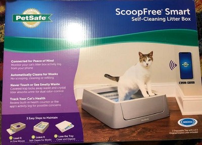 Petsafe Scoopfree Complete Plus Self-cleaning Cat Litter Box with  Disposable Crystal Litter Tray : Target