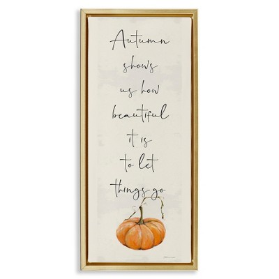 Stupell Industries Autumn Beauty Inspirational Phrase, 11" x 25"