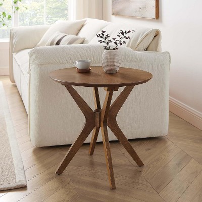 Modway Crossroads 24 Inch Round Wood Side Table