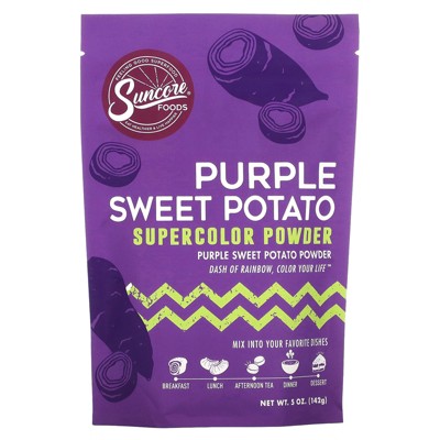 Suncore Foods Purple Sweet Potato, Supercolor Powder, 5 oz (142 g)