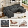 Dyonery Sleeper Sofa Bed,L/U-Shaped Couch Sleeper Sofa,Pull Out Couch Bed with Reclining Backrest/Reversible Storage Chaise Tool-Free Assembly - 4 of 4