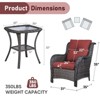 Gymojoy Outdoor Patio Chair with Table High Back Club Chair - 2 of 4