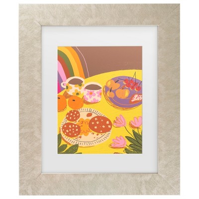 Trademark Fine Art - Gigi Rosado  Yellow table Matted Framed Art