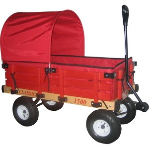 Millside Industries Hardwood 20" x 38" Kids Wagon Red 4158 - 1 of 1