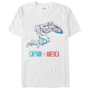 Men's Marvel Captain America Patriotic T-Shirt - 1 of 4
