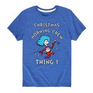 Boys' - The Cat in the Hat - Christmas Morning Crew Thing 1 Short Sleeve Graphic T-Shirt - 1 of 4