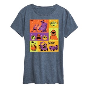 Women's - Disney - Halloween Movie Grid Short Sleeve Graphic T-Shirt - 1 of 4