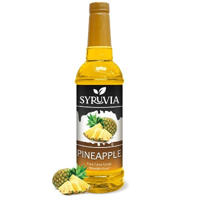 Syruvia Pineapple Syrup - 25.4 fl oz. Premium Flavoring Syrup For Coffee