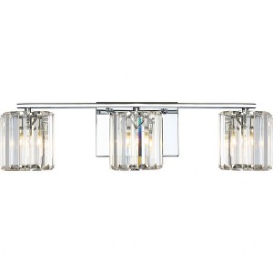 Quoizel Lighting Divine 3 - Light Vanity in  Polished Chrome - 1 of 4